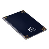 Cahier élégant avec monogramme pour elle (Côté Droit)