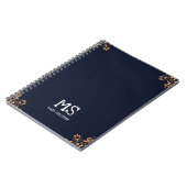 Cahier élégant avec monogramme pour elle (Côté gauche)