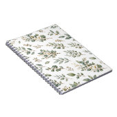 Cahier élégant de botanique d'eucalyptus (Côté Droit)