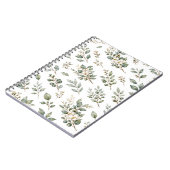 Cahier élégant de botanique d'eucalyptus (Côté gauche)