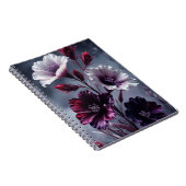 Cahier Élégant Fleurs Sombres (Côté Droit)