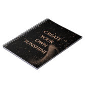 Cahier Élégant Noir et Or (Côté gauche)