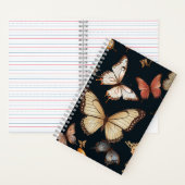 Cahier élégant papillon (À l'intérieur)