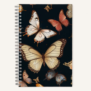 Cahier élégant papillon