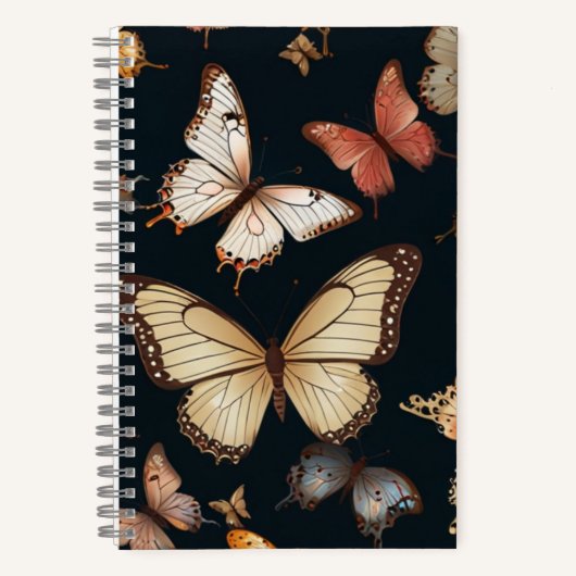Cahier élégant papillon (Recto)