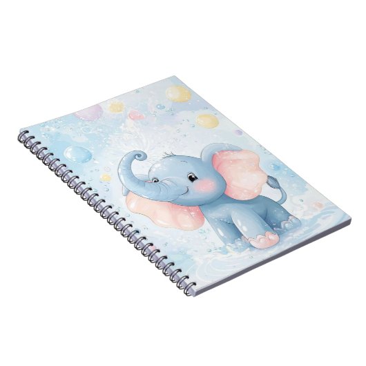 Cahier éléphant bébé mignon (Côté Droit)