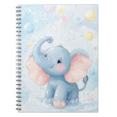 Cahier éléphant bébé mignon (Devant)