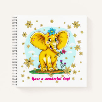 Cahier éléphant mignon