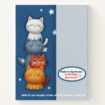 Cahier empilable Chat Mignon | Journal Spirale Est