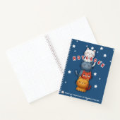 Cahier empilable Chat Mignon | Journal Spirale Est (Intérieur)