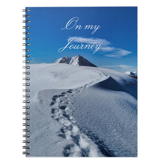Cahier Empreintes dans la neige (Devant)