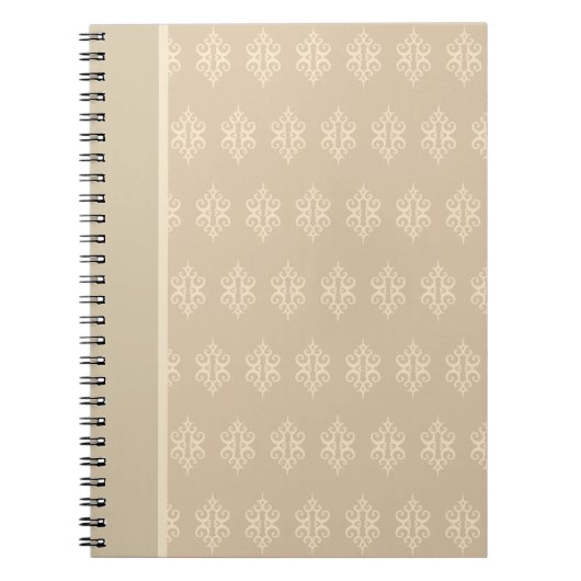 Cahier en dentelle beige et crème (Devant)