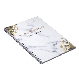 Cahier en marbre blanc pour une organisation éléga