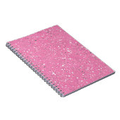Cahier en marbre de galet rose (Côté Droit)