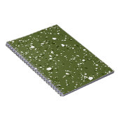 Cahier en marbre vert olive (Côté Droit)