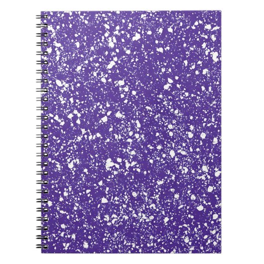 Cahier en marbre Violet Splash (Devant)