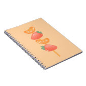 Cahier en spirale - brochette de fruits (Côté Droit)