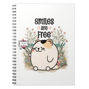 Cahier en spirale fantaisiste "Les Sourires Sont G