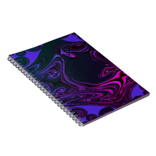 Cahier en spirale fractal psychédélique (Côté Droit)
