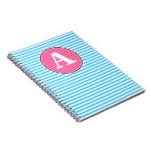 Cahier en spirale, modèle de monogramme personnali (Côté Droit)