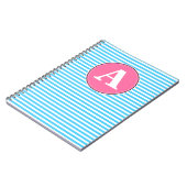 Cahier en spirale, modèle de monogramme personnali (Côté gauche)