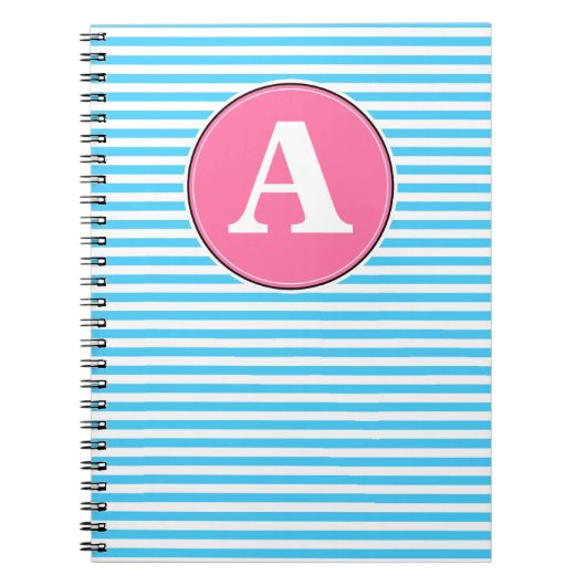 Cahier en spirale, modèle de monogramme personnali (Devant)