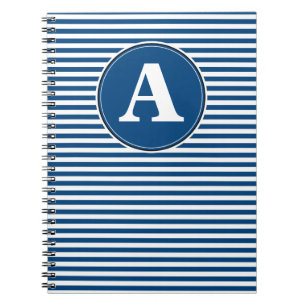 Cahier en spirale, modèle de monogramme personnali