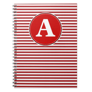 Cahier en spirale, modèle de monogramme personnali