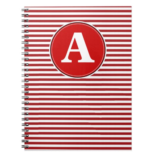 Cahier en spirale, modèle de monogramme personnali (Devant)