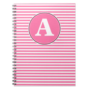 Cahier en spirale, modèle de monogramme personnali