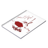 Cahier Encre dans mes veines (Côté gauche)