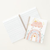 Cahier Enfants Arc-en-Ciel Mignon Aquarelle (Intérieur)
