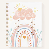 Cahier Enfants Arc-en-Ciel Mignon Aquarelle (Devant)