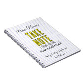Cahier Enseignant prenez note vous êtes génial tab (Côté Droit)