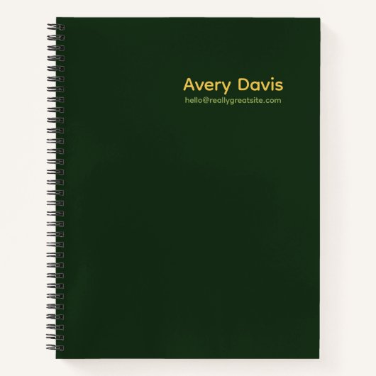 Cahier | Entreprise (Devant)