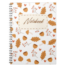 Cahier esthétique floral automnal jaune joli