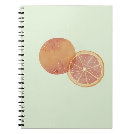 Cahier esthétique orange vert (Devant)