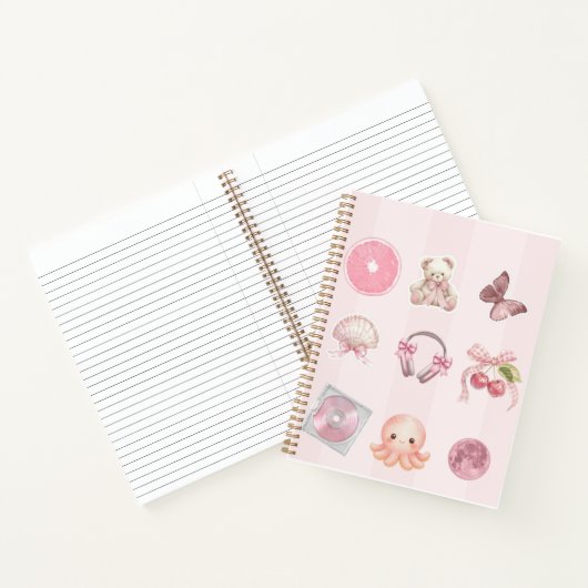 Cahier esthétique rose (Intérieur)