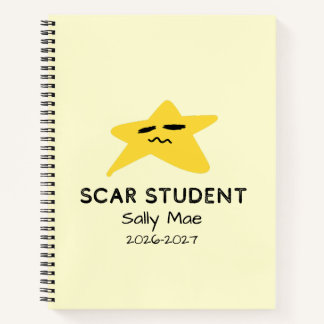 Cahier Étoile Élève Personnalisé Nom École Personn