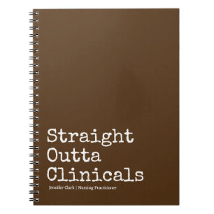 Cahier Étudiant en Soins Infirmiers Marron Chocola