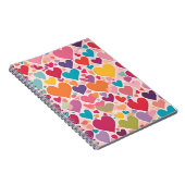 Cahier Explosion de Cœurs Colorés – Romantique (Côté Droit)