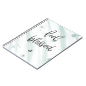 Cahier Feel Blessed | Citation Bleu Vert (Côté gauche)
