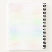Cahier Féminin Licorne Pastel Mignon (Dos)