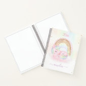 Cahier Féminin Licorne Pastel Mignon (Intérieur)