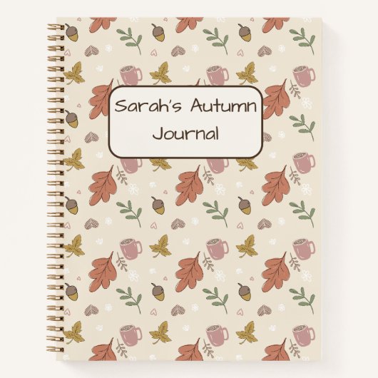 Cahier Feuilles d'Automne Cosy (Devant)