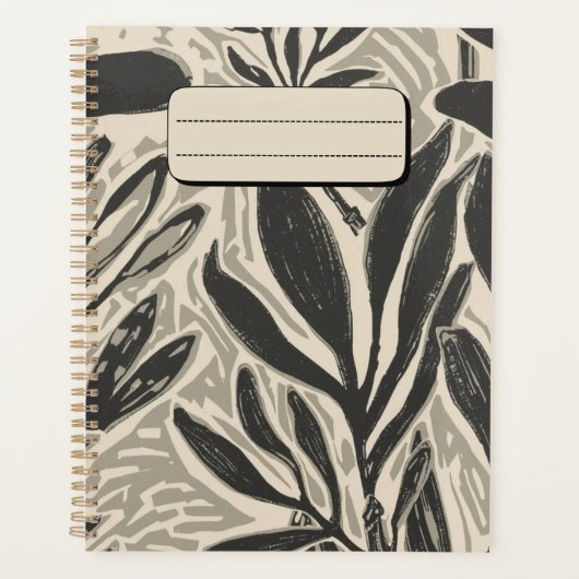 Cahier Feuilles et Branches d'Eucalyptus Rustique (Devant)