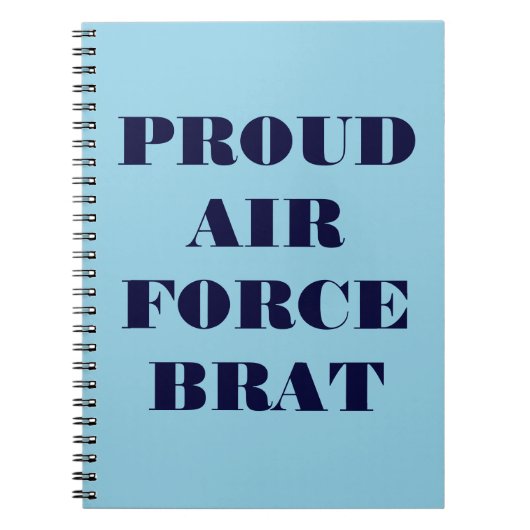 Cahier fier de l'enfant de l'Air Force (Devant)