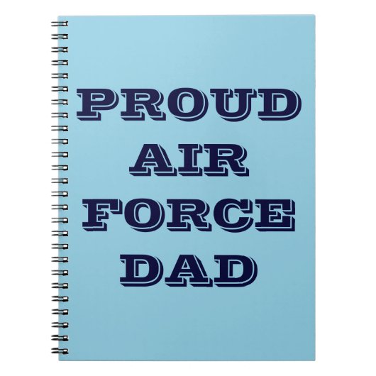 Cahier Fier Papa Force Aérienne (Devant)