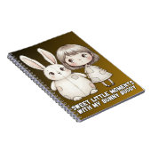 Cahier Fille Fantaisiste et Lapin Patchwork (Côté Droit)