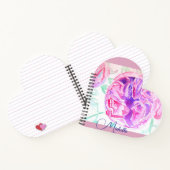 Cahier Fille Fleur de Cerisier Rose Aquarelle Lila (Intérieur)